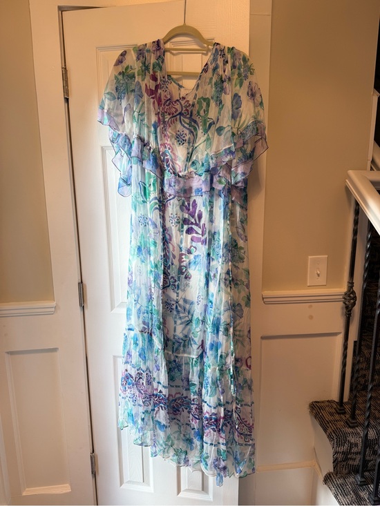 Johnny Was Dresses & Skirts - Johnny Was "Annamarie" maxi dress fluttered cape bodice floral paisley XL  EC2